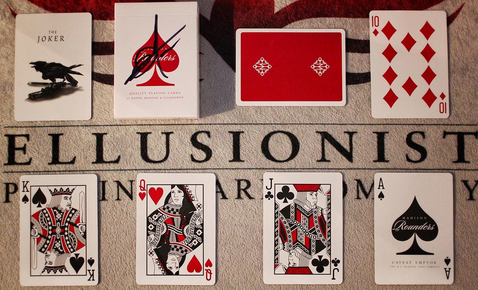 Deck View: Signed MADISON ROUNDERS Scarlet Red Playing Cards
