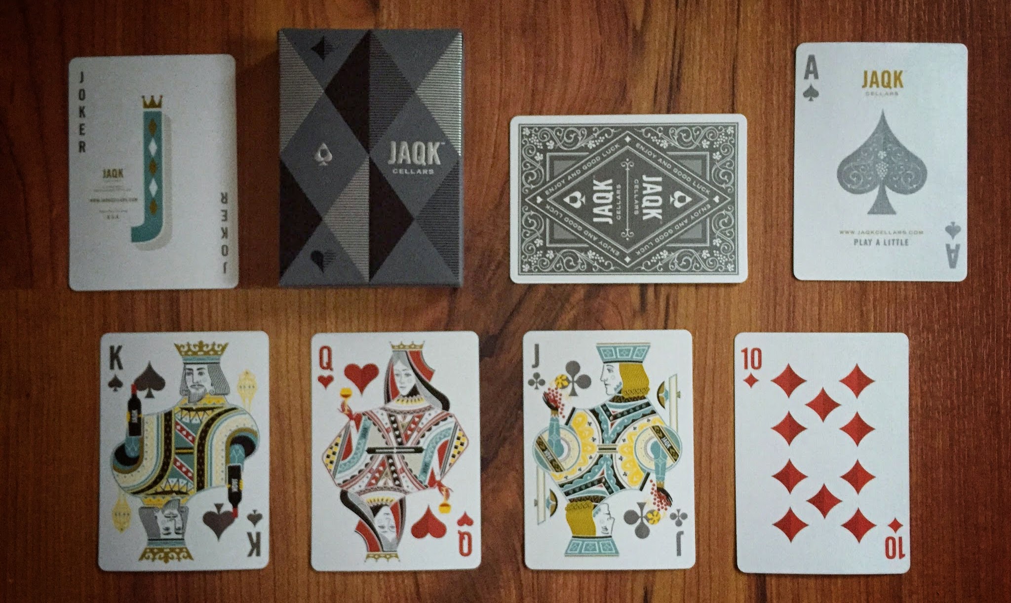Black JAQK Deck by JAQK Cellars Poker Playing Cards RARE Spielkarten 