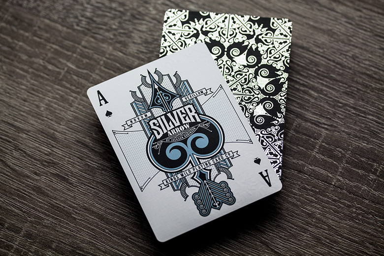 Silver Arrows Playing Cards // FULL BLEED FOIL BACKS by Jackson Robinson 