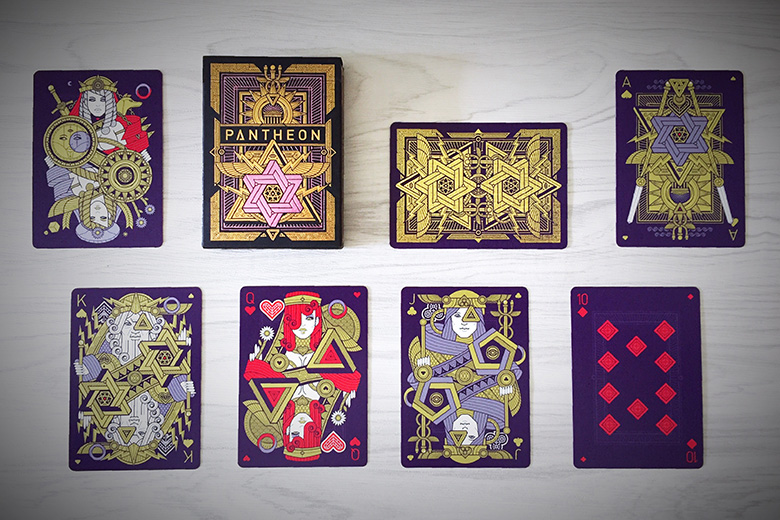Premium Playing Cards in Gold or Silver Divine 9 Details about   Pantheon Series 
