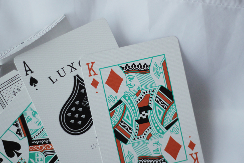 Luxor Playing Cards White 1st Edition Royal 52 Deck by Gemini 