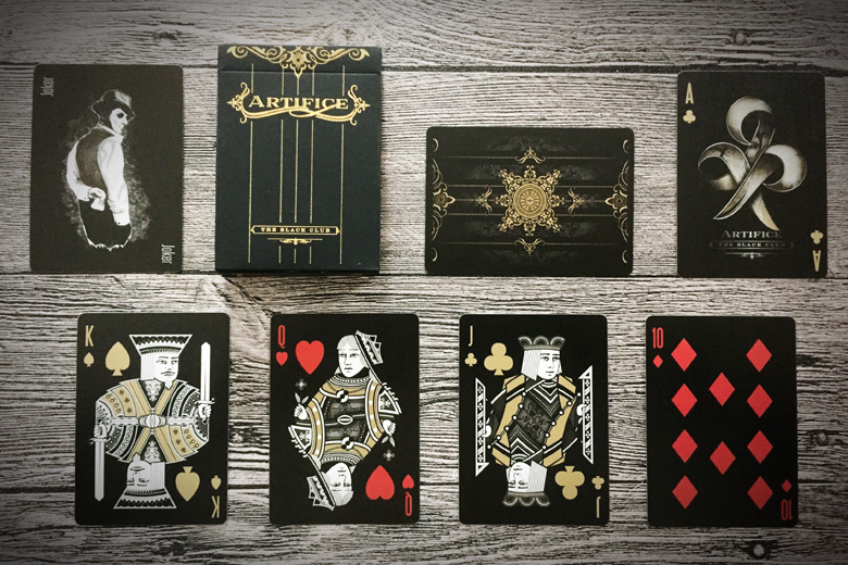Collectible Playing Cards Gold Artifice The Black Club By Ellusionist ...
