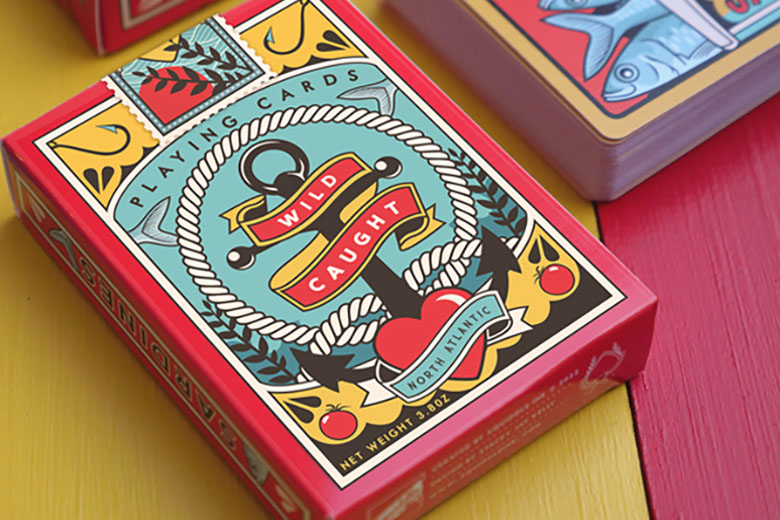 First Look: Sardines Playing Cards by Squiddle Ink